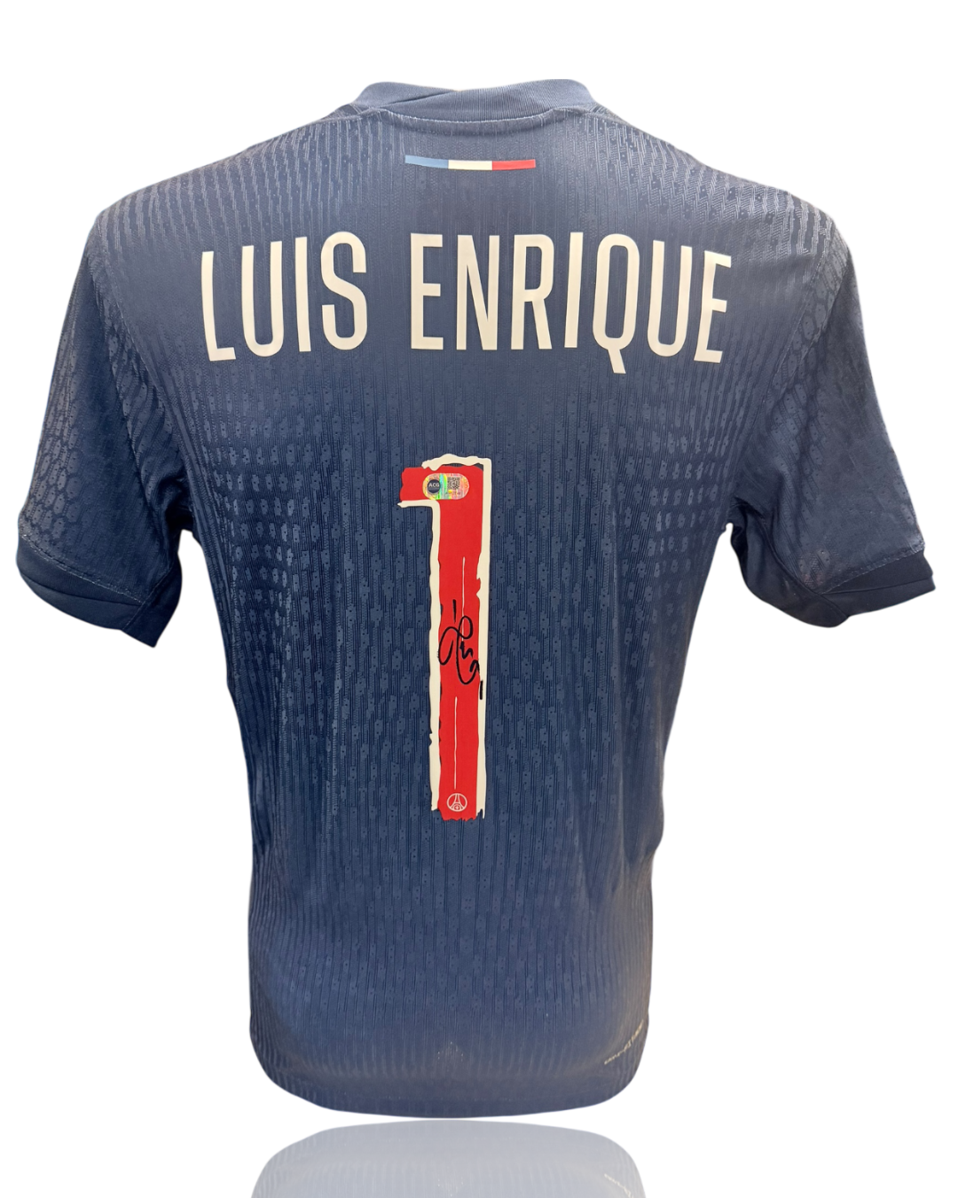 LUIS ENRIQUE SIGNED 24/25 PARIS SAINT-GERMAIN PSG HOME SHIRT (ACG CERT AG17746)-1