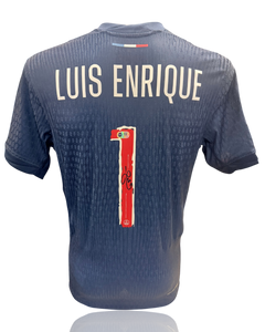 LUIS ENRIQUE SIGNED 24/25 PARIS SAINT-GERMAIN PSG HOME SHIRT (ACG CERT AG17746)-1