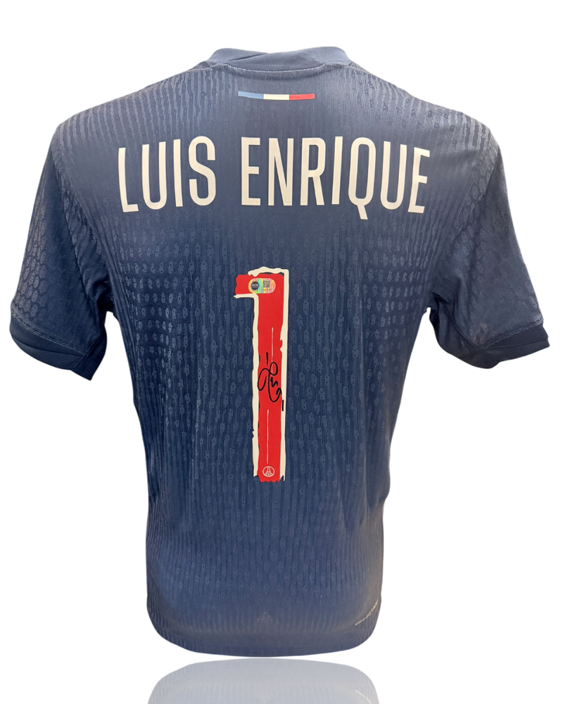 LUIS ENRIQUE SIGNED 24/25 PARIS SAINT-GERMAIN PSG HOME SHIRT (ACG CERT AG17746)-1