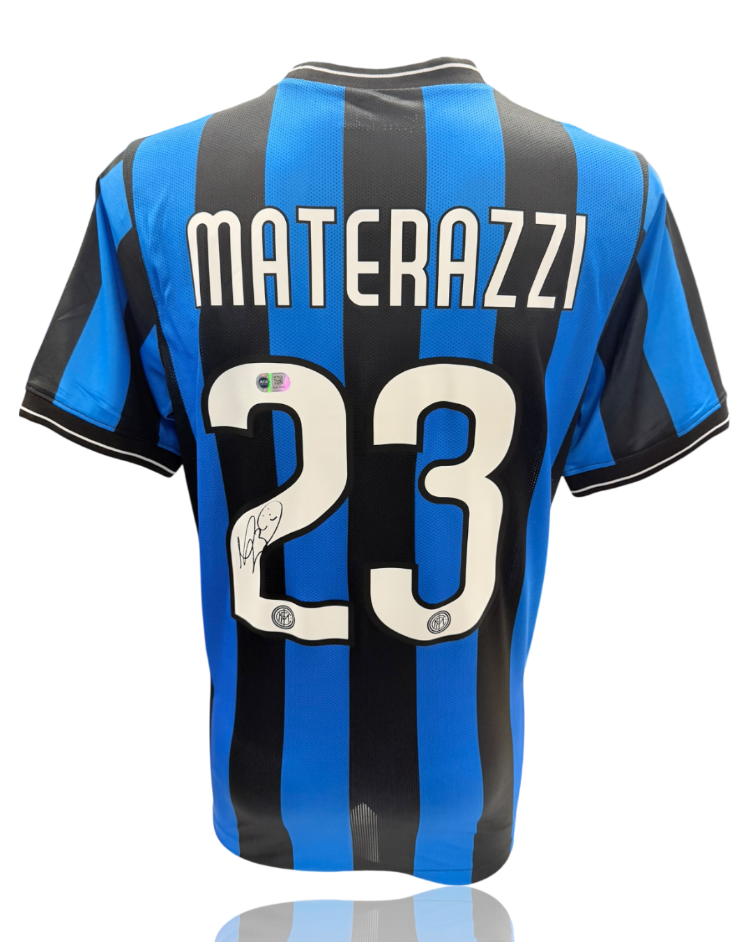 MARCO MATERAZZI SIGNED INTER MILAN 2010 UCL WINNERS SHIRT (ACG CERT AG17750)