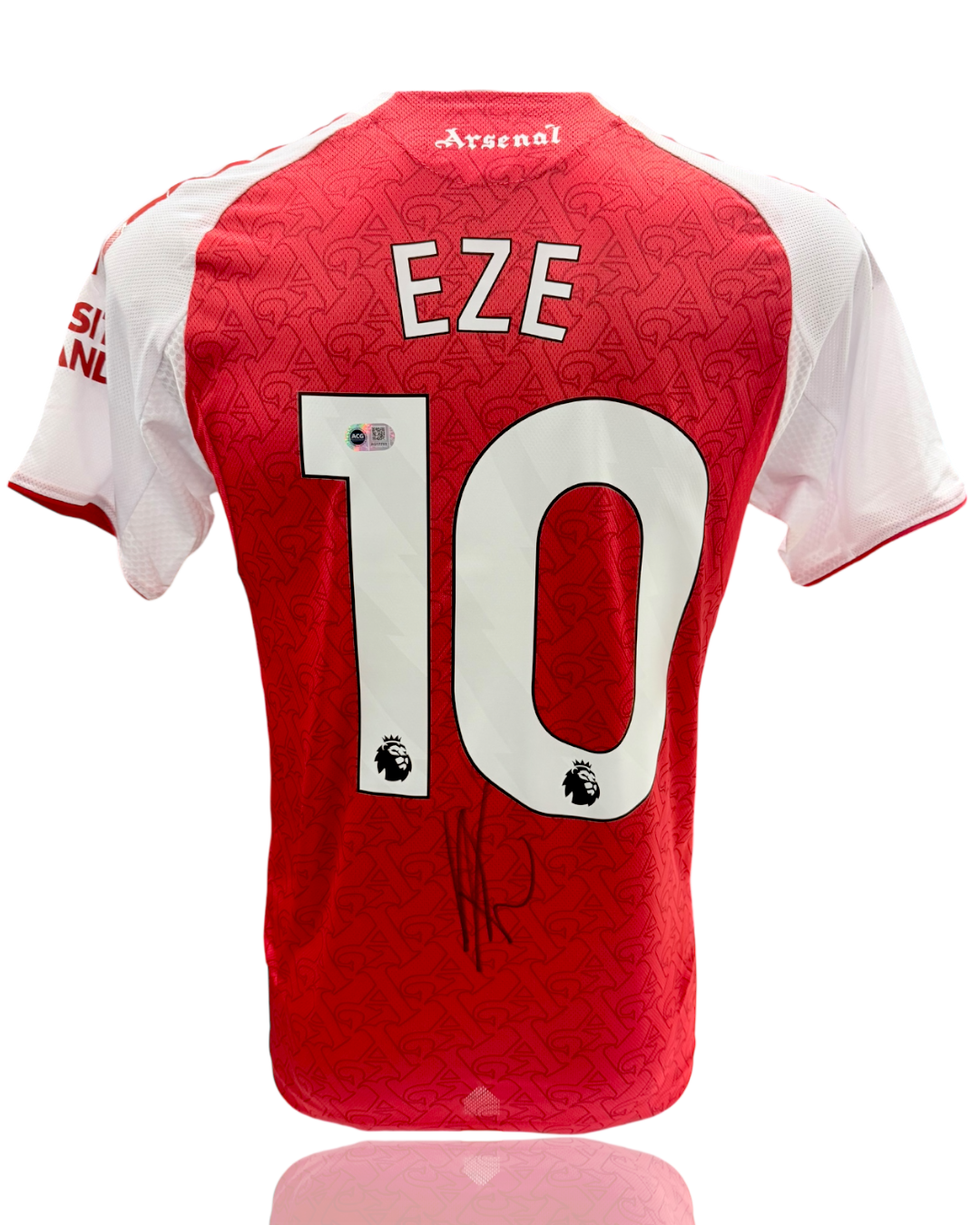 EBERECHI EZE SIGNED 2025/26 ARSENAL FC HOME SHIRT (ACG CERT AG17751)