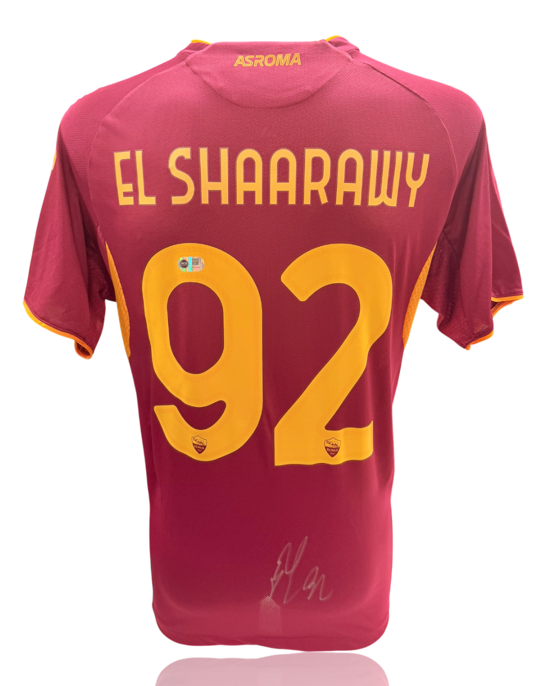 STEPHAN EL SHAARAWY SIGNED AS ROMA 2025/26 HOME SHIRT (ACG CERT AG17753)-1