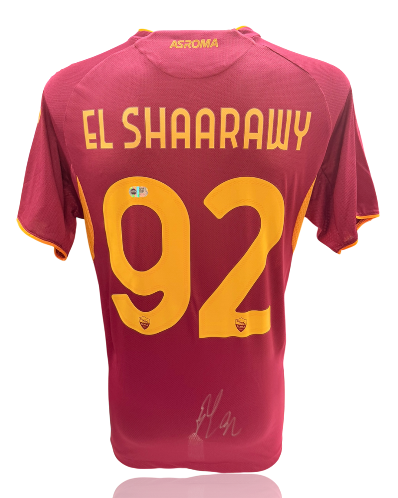 STEPHAN EL SHAARAWY SIGNED AS ROMA 2025/26 HOME SHIRT (ACG CERT AG17753)-1