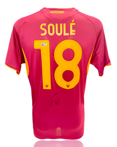 MATIAS SOULE SIGNED AS ROMA 2025/26 HOME SHIRT (ACG CERT AG17755)-1