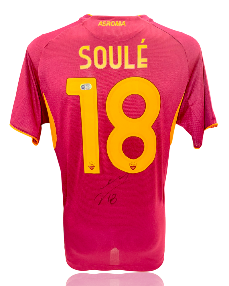 MATIAS SOULE SIGNED AS ROMA 2025/26 HOME SHIRT (ACG CERT AG17755)-1
