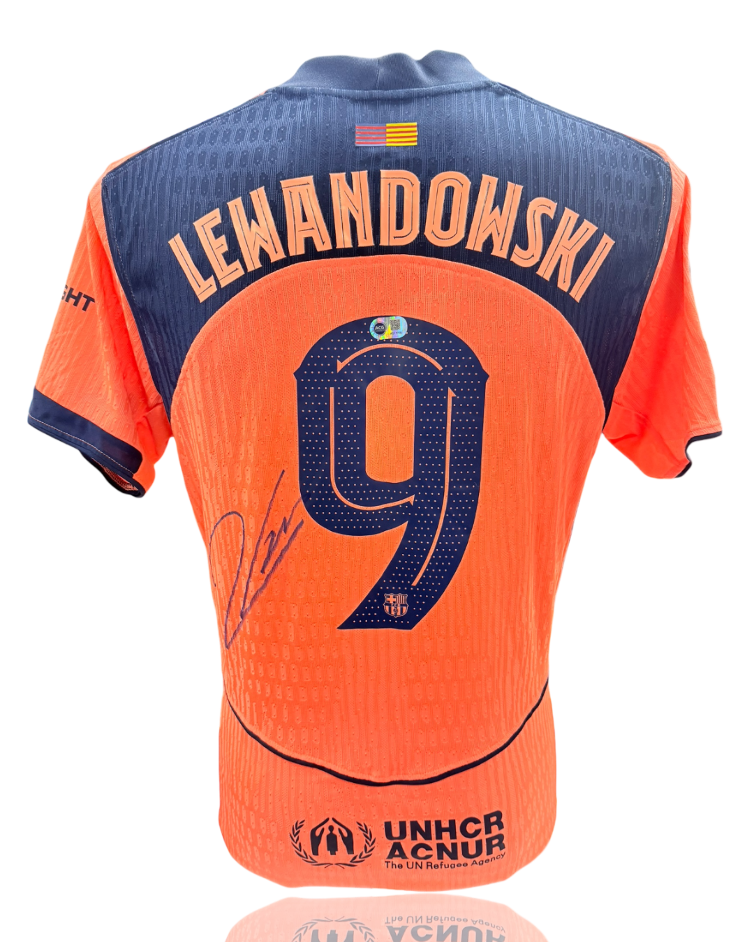 ROBERT LEWANDOWSKI SIGNED FC BARCELONA 2025/26 AWAY SHIRT (ACG CERT AG17756)-1