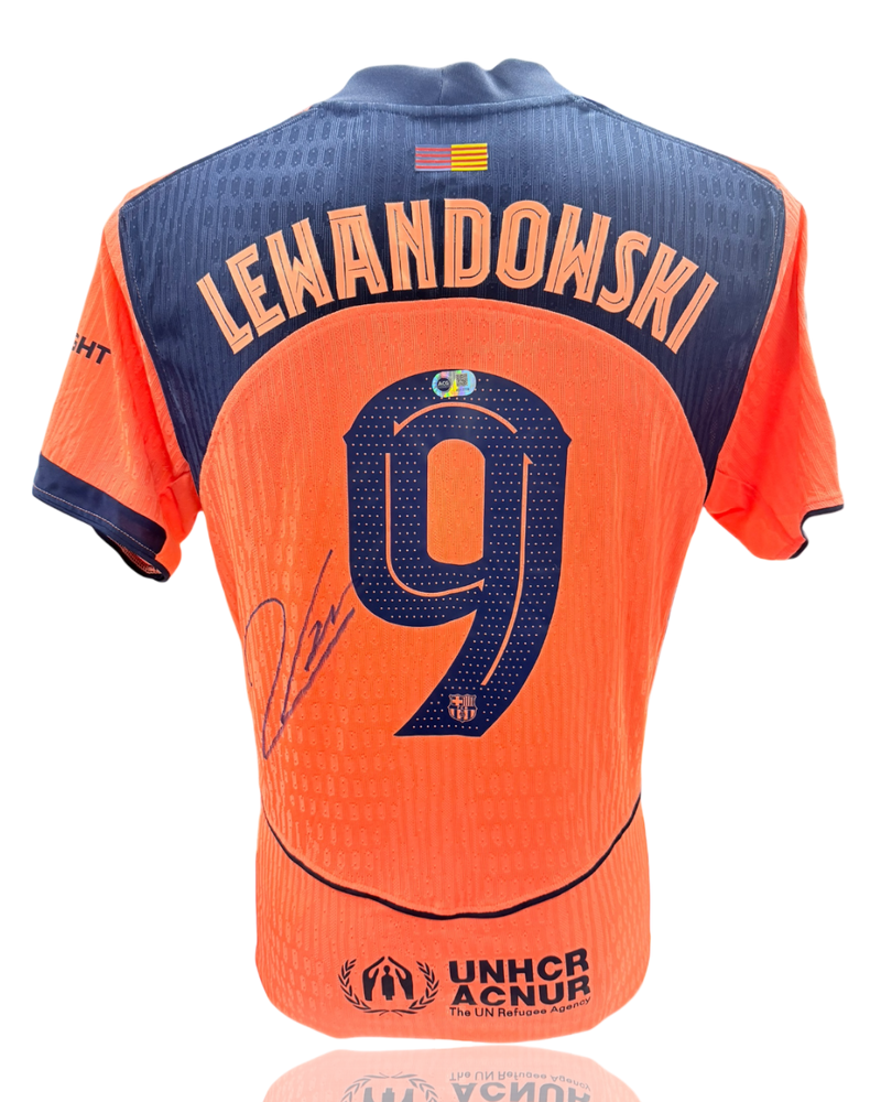 ROBERT LEWANDOWSKI SIGNED FC BARCELONA 2025/26 AWAY SHIRT (ACG CERT AG17756)-1