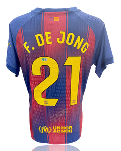 FRENKIE DE JONG SIGNED FC BARCELONA 2025/26 HOME SHIRT (ACG CERT AG17758)-1
