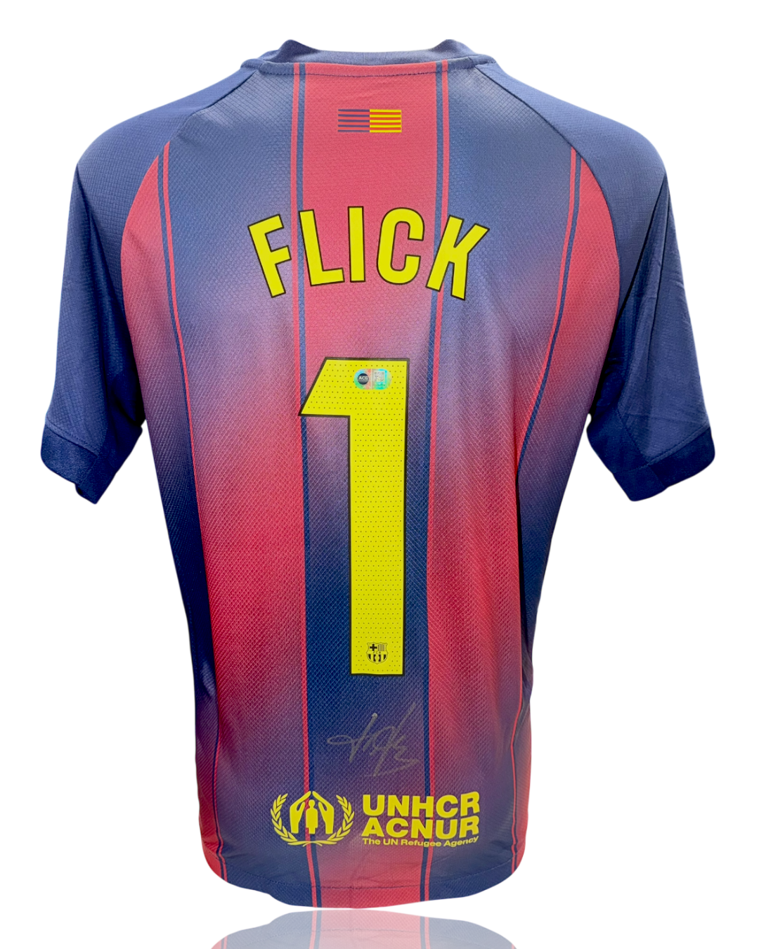 HANSI FLICK SIGNED FC BARCELONA 2025/26 HOME SHIRT (ACG CERT AG17759)-1