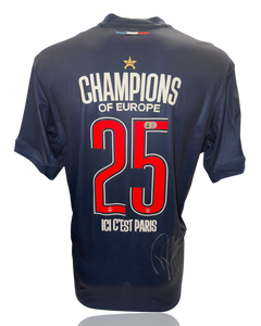 DESIRE DOUE SIGNED 24/25 PARIS SAINT-GERMAIN CHAMPIONS OF EUROPE SHIRT (ACG CERT AG17761)-1