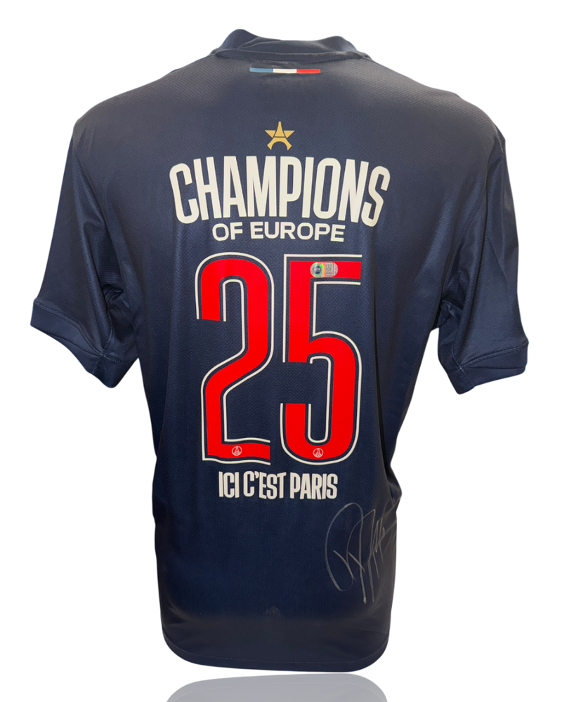 DESIRE DOUE SIGNED 24/25 PARIS SAINT-GERMAIN CHAMPIONS OF EUROPE SHIRT (ACG CERT AG17761)-1
