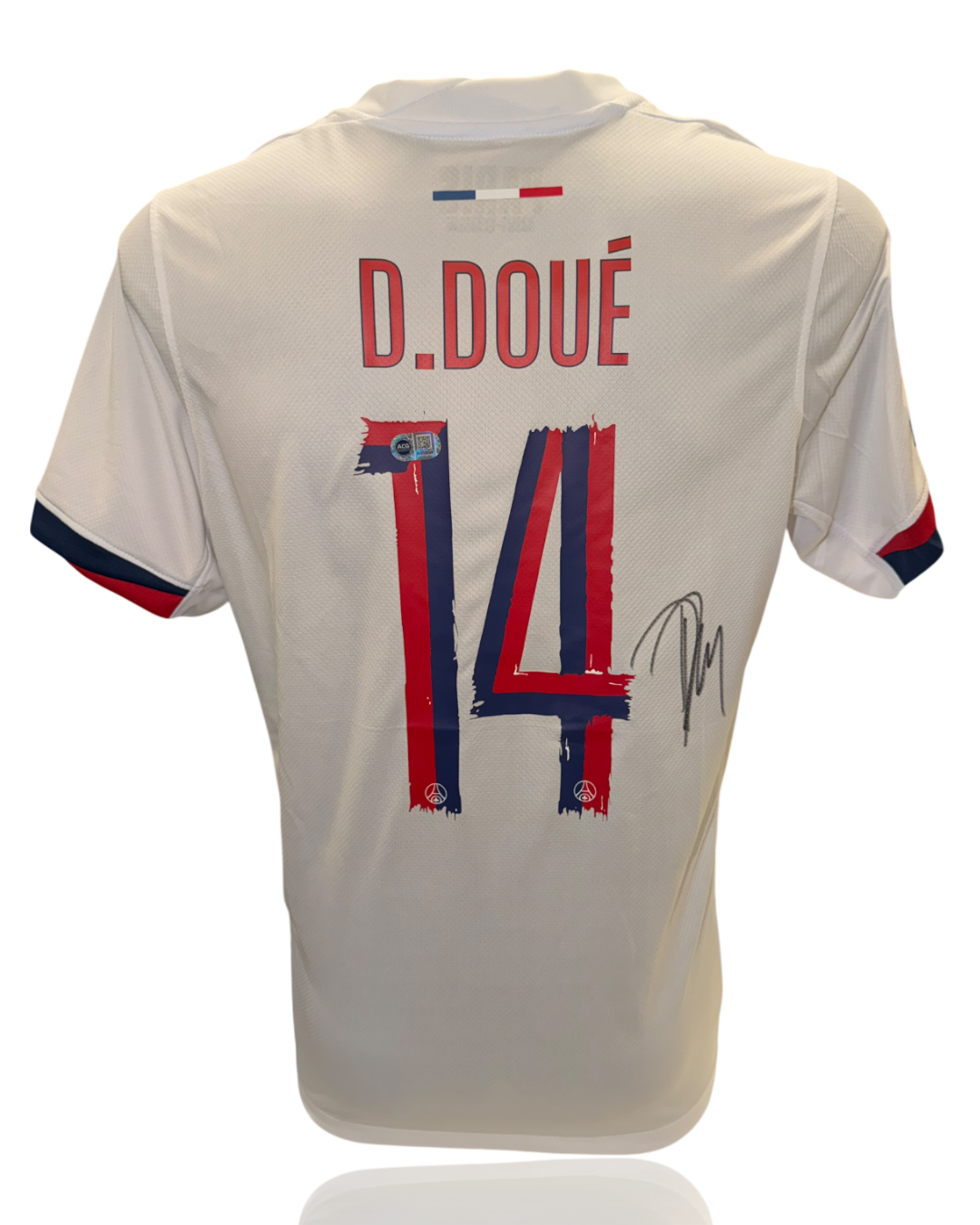DESIRE DOUE SIGNED 2025/26 PARIS SAINT-GERMAIN PSG AWAY SHIRT (ACG CERT AG17765)