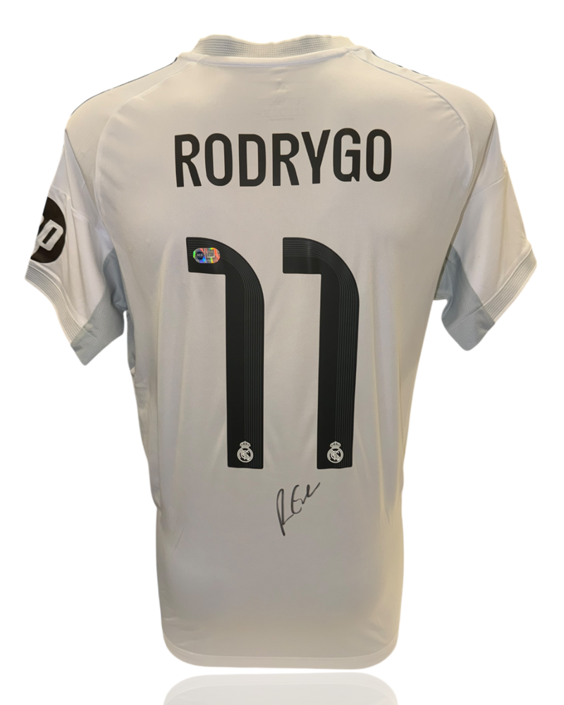 RODRYGO SIGNED REAL MADRID 2025/26 HOME SHIRT (ACG CERT AG17767)-1