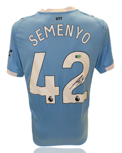 ANTOINE SEMENYO SIGNED MANCHESTER CITY FC 25/26 HOME SHIRT (ACG CERT AG17769)-1
