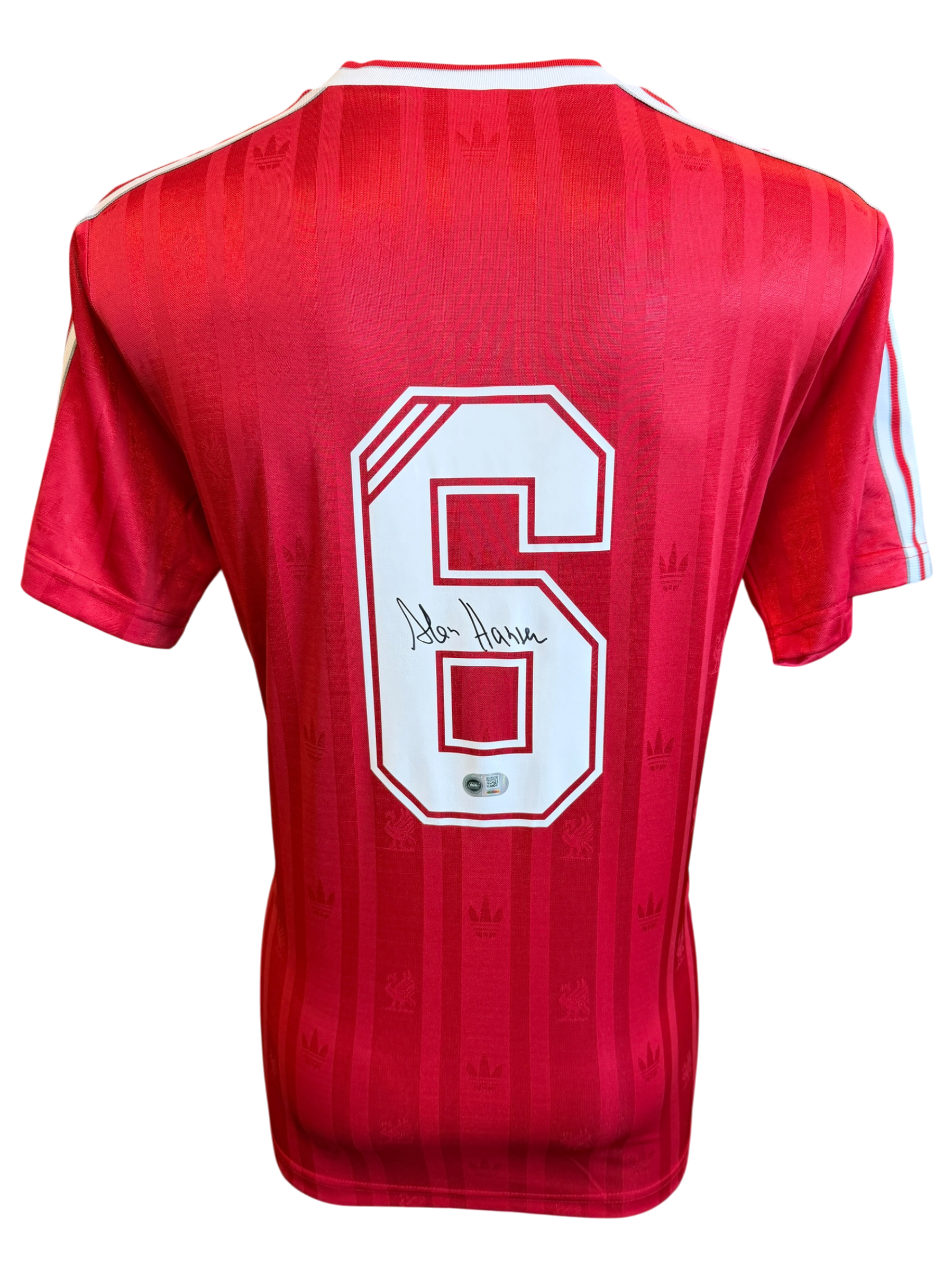ALAN HANSEN SIGNED LIVERPOOL FC 1988/89 HOME SHIRT (ACG CERT AG135951)