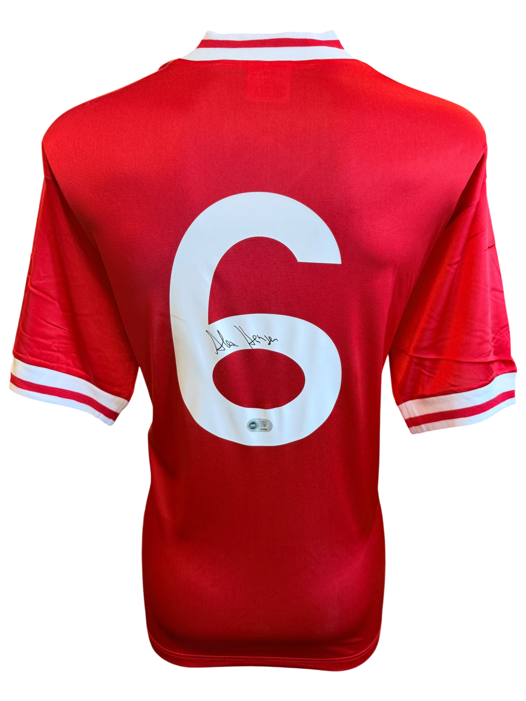ALAN HANSEN SIGNED LIVERPOOL FC ROME 1984 HOME SHIRT (ACG CERT AG135952)-1