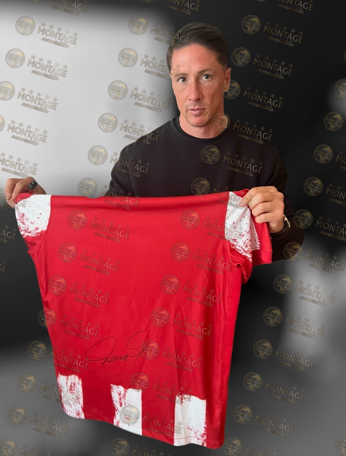 FERNANDO TORRES SIGNED ATLETICO MADRID HOME SHIRT (ACG CERT AG17869)