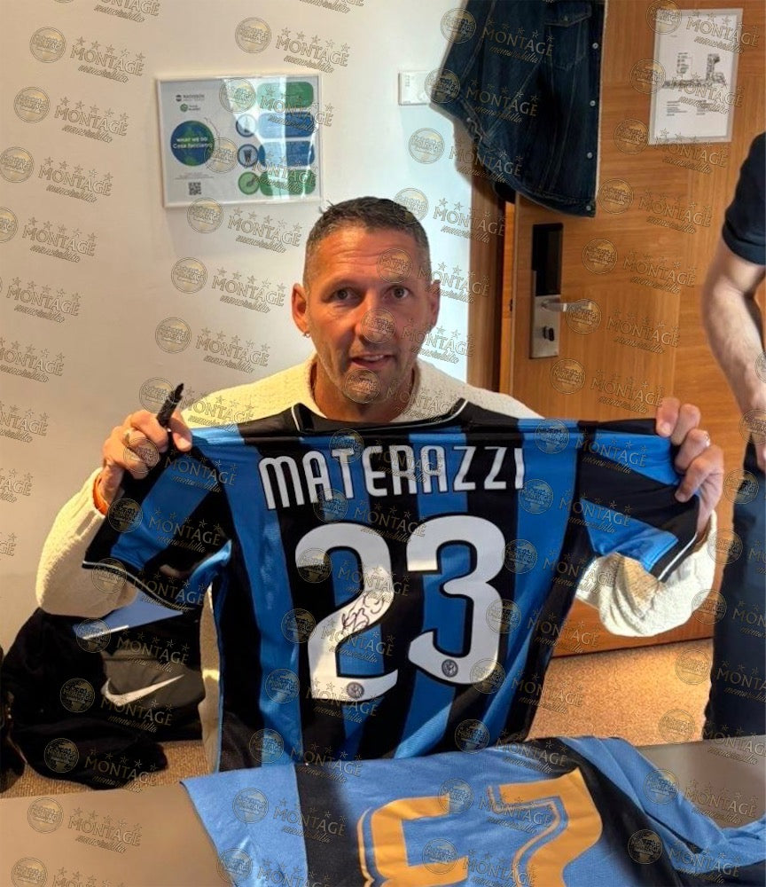 MARCO MATERAZZI SIGNED INTER MILAN 2010 UCL WINNERS SHIRT (ACG CERT AG17750)