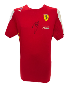 CHARLES LECLERC SIGNED FERRARI PUMA 2025 FORMULA 1 T-SHIRT (ACG CERT AG17770)-1