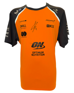 LANDO NORRIS SIGNED MCLAREN FORMULA 1 CHAMPION T-SHIRT (ACG CERT AG17777)-1