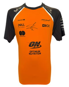 LANDO NORRIS SIGNED MCLAREN FORMULA 1 CHAMPION T-SHIRT (ACG CERT AG17778)-1