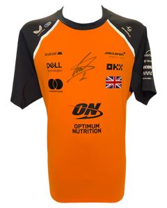LANDO NORRIS SIGNED MCLAREN FORMULA 1 CHAMPION T-SHIRT (ACG CERT AG17779)-1