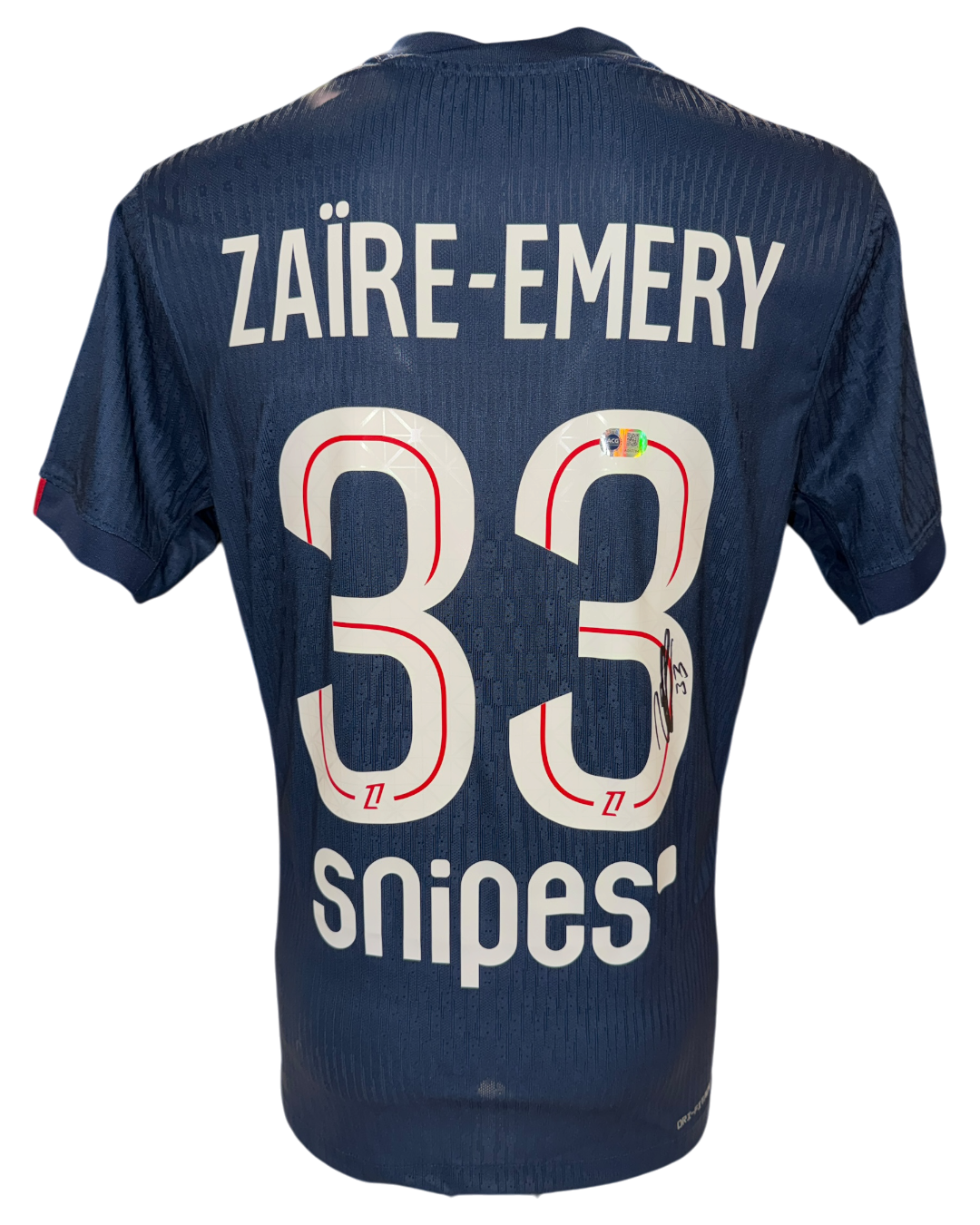 WARREN ZAIRE-EMERY SIGNED PARIS SAINT-GERMAIN 25/26 HOME SHIRT (ACG CERT AG17784)