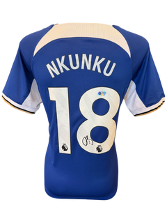 CHRISTOPHER NKUNKU SIGNED CHELSEA FC 2023/24 HOME SHIRT (ACG CERT AG19302)-1
