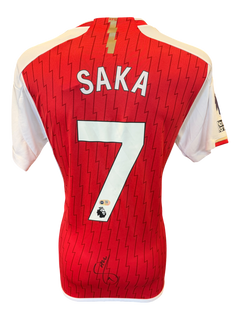 BUKAYO SAKA SIGNED ARSENAL FC 2023/24 HOME SHIRT (ACG CERT AG19310)-1