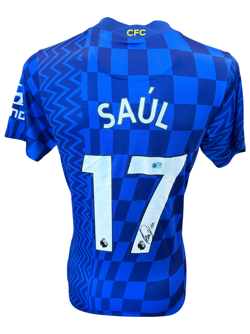 SAUL NIGUEZ SIGNED CHELSEA FC 2021/22 HOME SHIRT (ACG CERT AG19316)-1