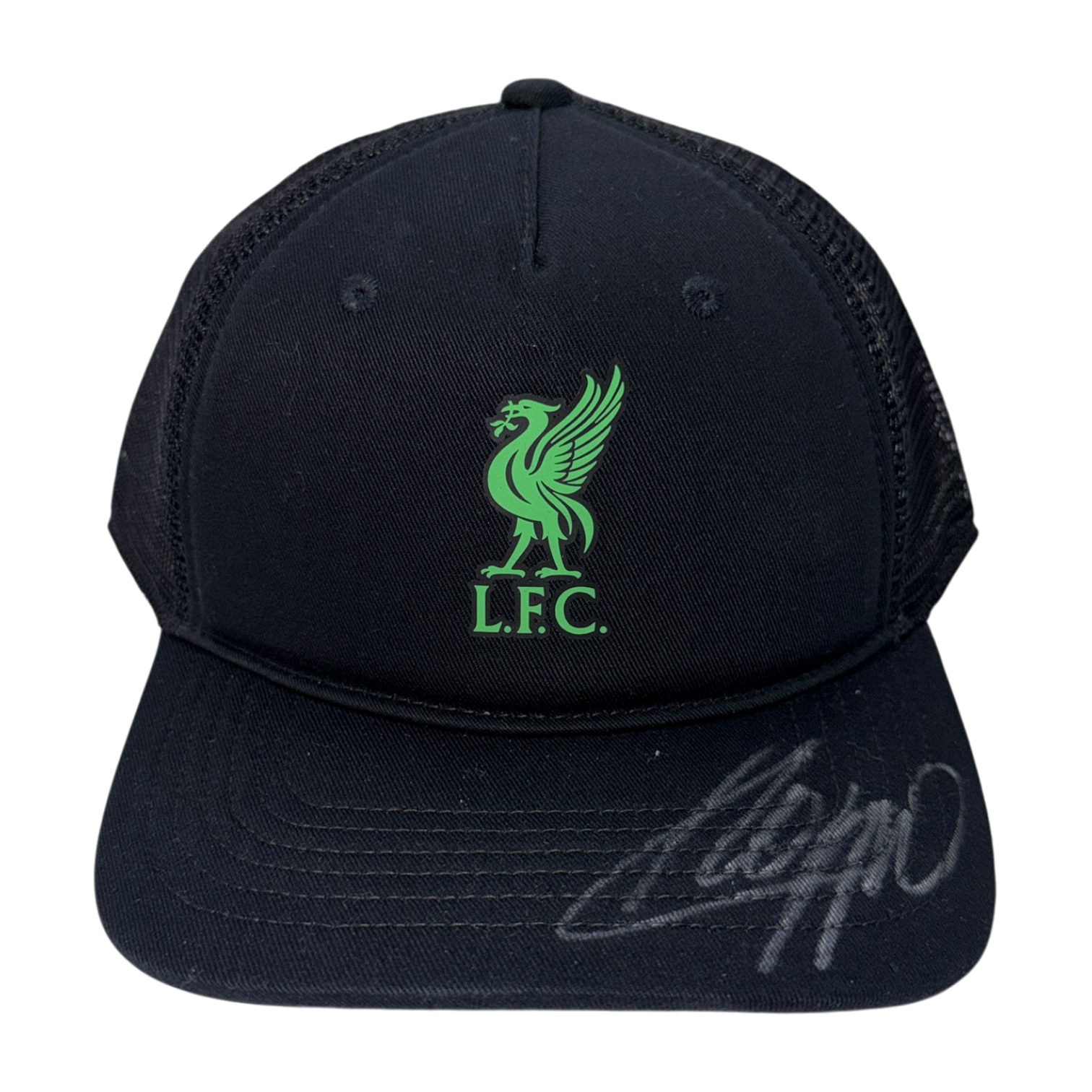 JURGEN KLOPP SIGNED LIVERPOOL FC NIKE BLACK GREEN MESH CAP (ACG CERT AG19323)
