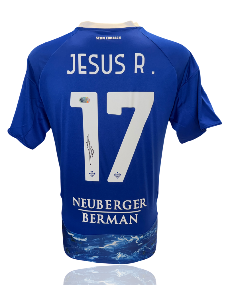 JESUS RODRIGUEZ SIGNED COMO 1907 2025/26 HOME SHIRT (ACG CERT AG17788)-1