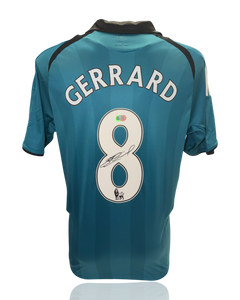 STEVEN GERRARD SIGNED LIVERPOOL FC 2008/09 THIRD SHIRT (ACG CERT AG17802)-1
