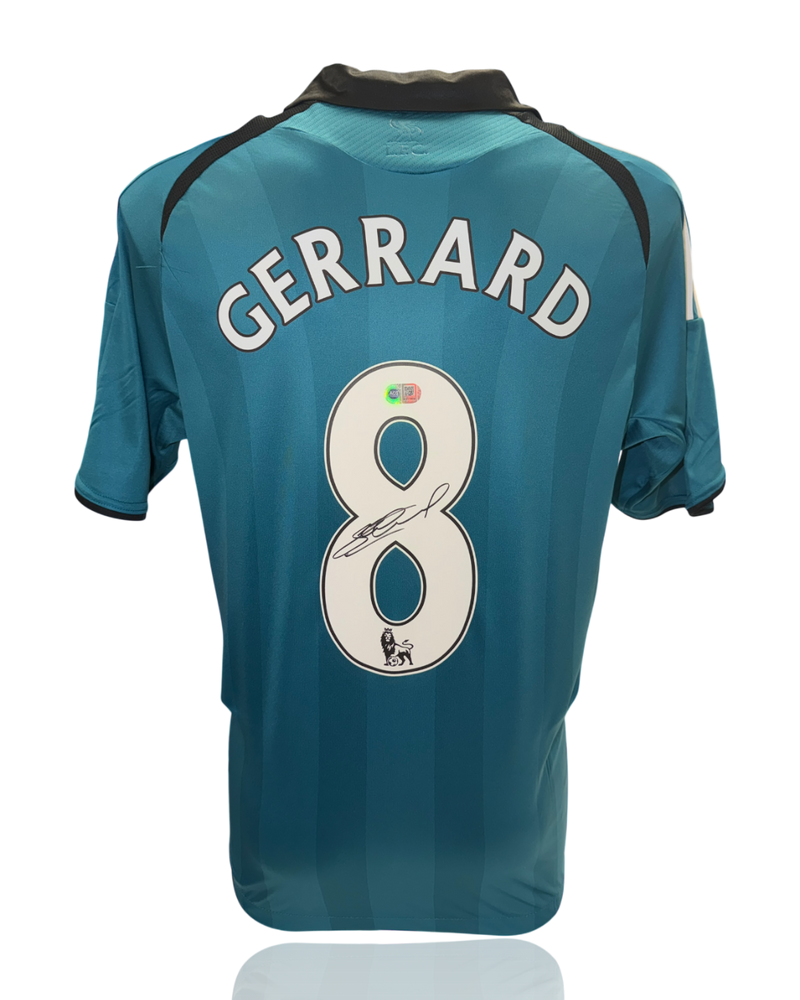 STEVEN GERRARD SIGNED LIVERPOOL FC 2008/09 THIRD SHIRT (ACG CERT AG17802)-1