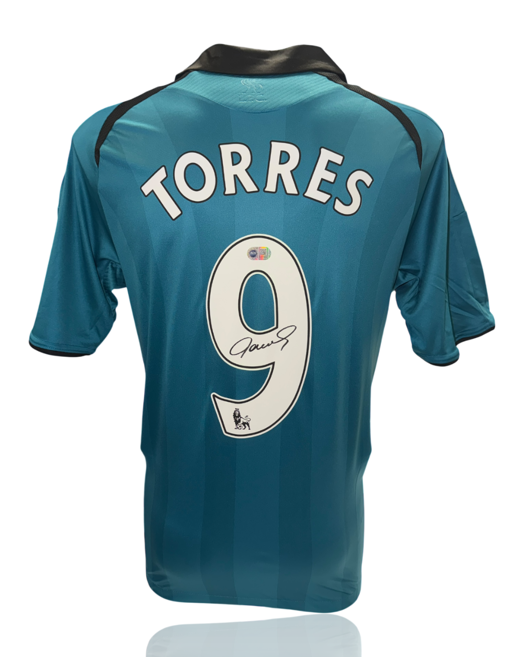 FERNANDO TORRES SIGNED LIVERPOOL 2008/09 THIRD SHIRT (ACG CERT AG17803)-1