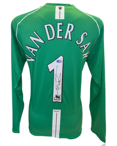 EDWIN VAN DER SAR SIGNED MANCHESTER UTD HOME GOALKEEPER SHIRT (ACG CERT AG17832)-1