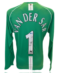 EDWIN VAN DER SAR SIGNED MANCHESTER UTD HOME GOALKEEPER SHIRT (ACG CERT AG17833)-1