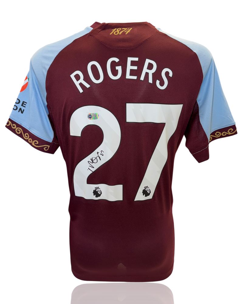 MORGAN ROGERS SIGNED 25/26 ASTON VILLA HOME SHIRT (ACG CERT AG17863)-1