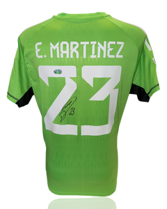 EMI MARTINEZ SIGNED 2022/23 ARGENTINA WORLD CUP HOME SHIRT (ACG CERT AG17864)-1