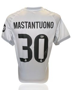 FRANCO MASTANTUONO SIGNED REAL MADRID 2025/26 HOME SHIRT (ACG CERT AG17866)-1