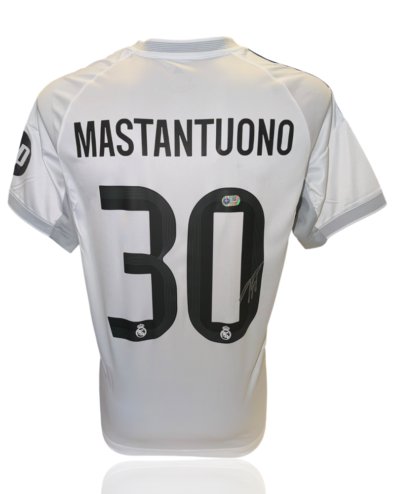 FRANCO MASTANTUONO SIGNED REAL MADRID 2025/26 HOME SHIRT (ACG CERT AG17866)-1