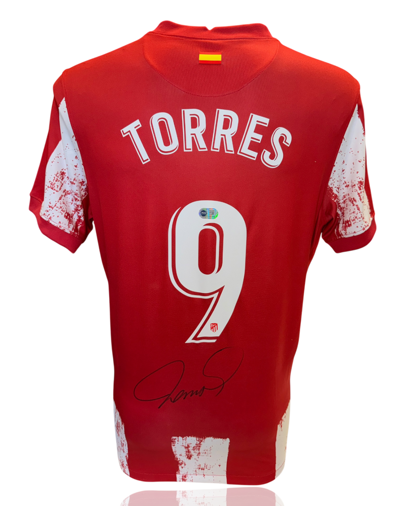 FERNANDO TORRES SIGNED ATLETICO MADRID HOME SHIRT (ACG CERT AG17869)-1