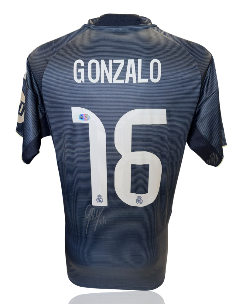 GONZALO GARCIA SIGNED REAL MADRID 2025/26 AWAY SHIRT (ACG CERT AG17870)-1