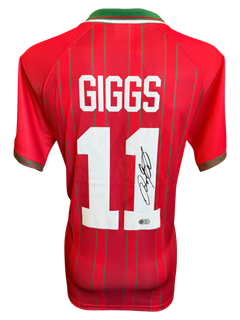 RYAN GIGGS SIGNED WALES 1994/96 HOME SHIRT (ACG CERT AG135968)-1