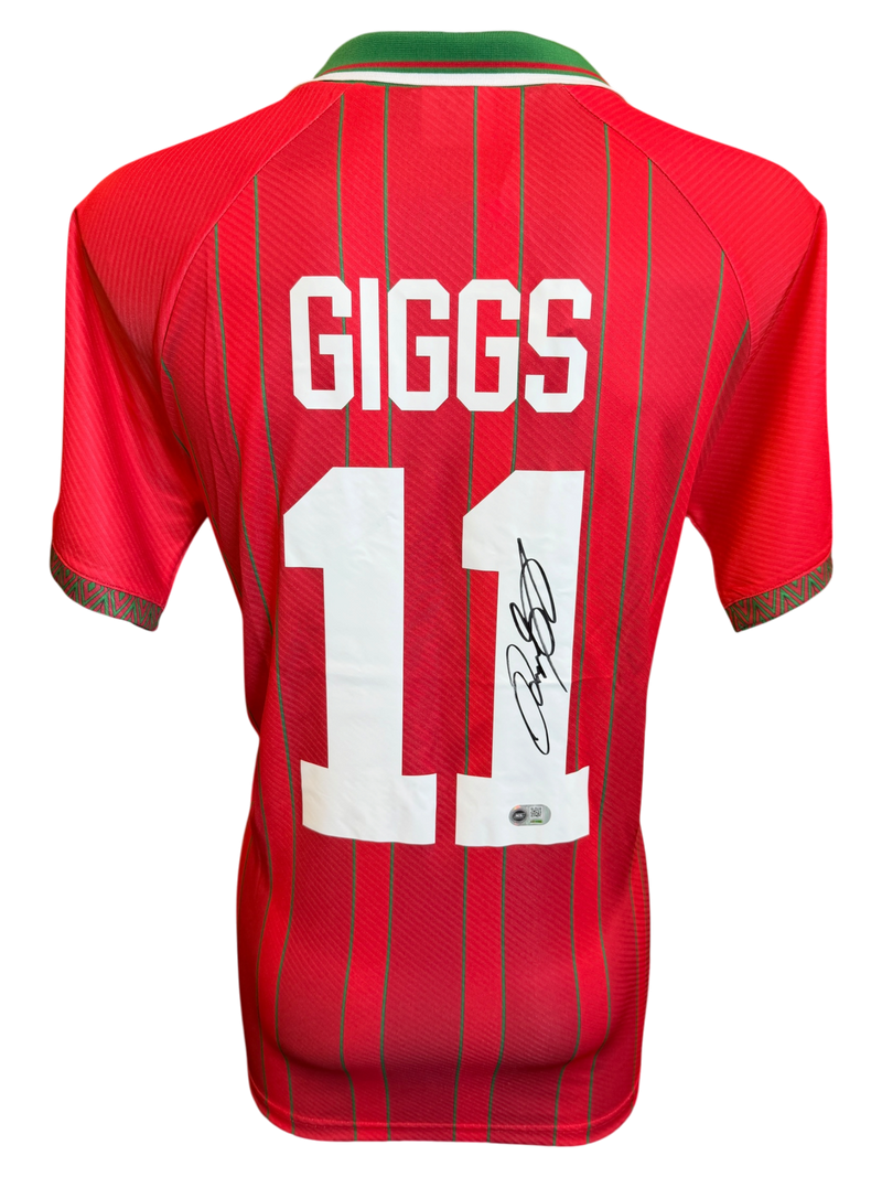 RYAN GIGGS SIGNED WALES 1994/96 HOME SHIRT (ACG CERT AG135968)-1