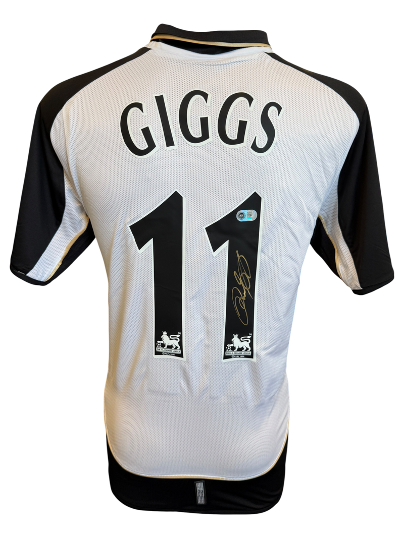 RYAN GIGGS SIGNED MANCHESTER UNITED 100TH ANNIVERSARY WHITE SHIRT (ACG CERT AG135974)-1