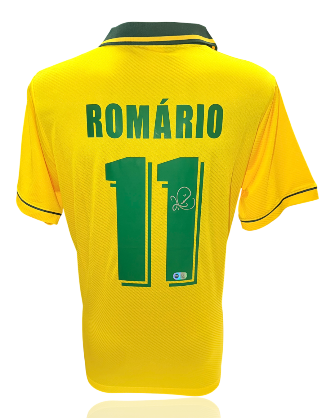 ROMARIO SIGNED BRAZIL 1994 WORLD CUP HOME SHIRT (ACG CERT AG17891)-1