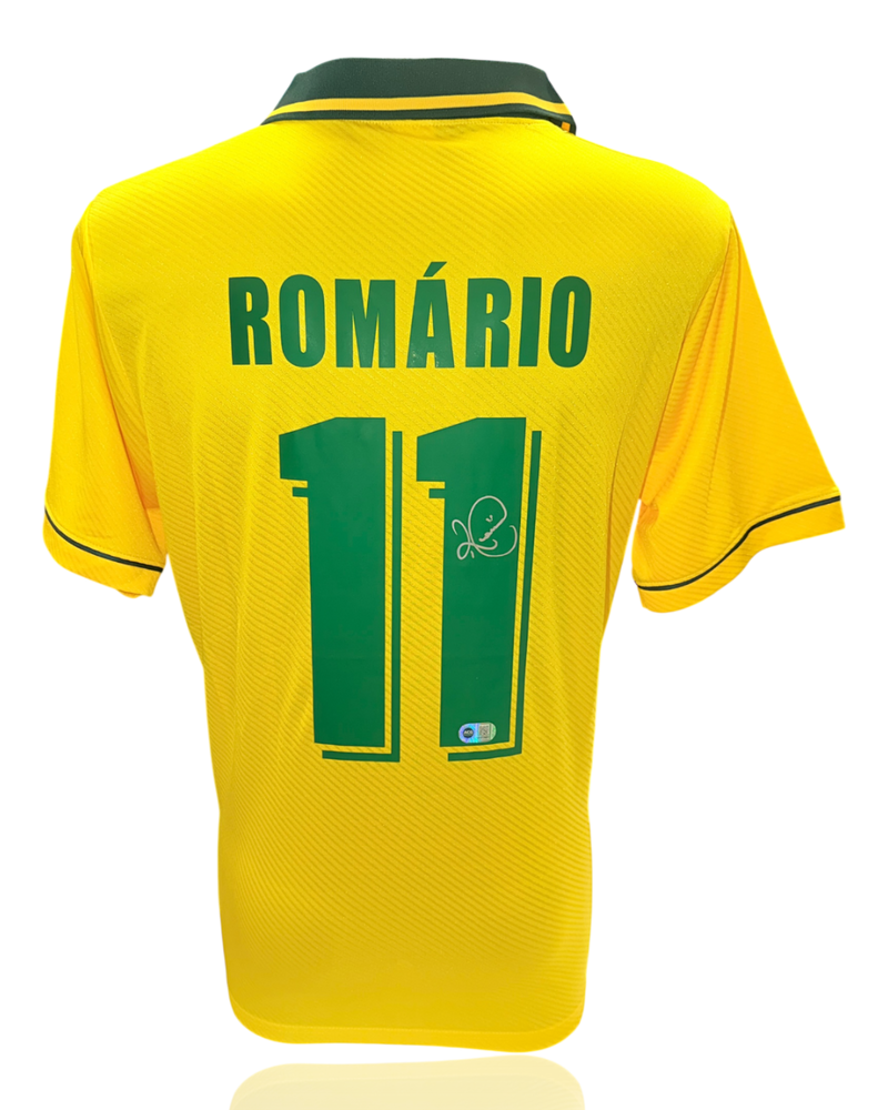 ROMARIO SIGNED BRAZIL 1994 WORLD CUP HOME SHIRT (ACG CERT AG17891)-1
