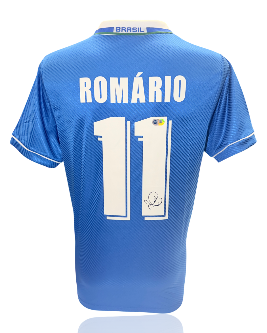 ROMARIO SIGNED BRAZIL 1994/96 AWAY SHIRT (ACG CERT AG17892)-1