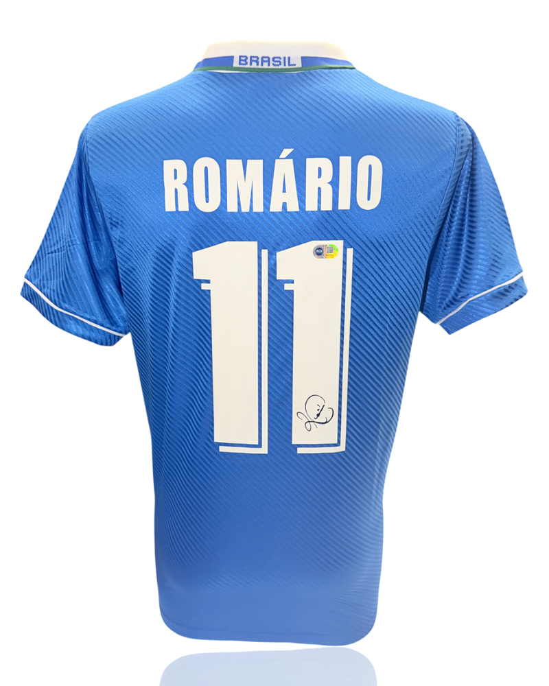 ROMARIO SIGNED BRAZIL 1994/96 AWAY SHIRT (ACG CERT AG17892)-1